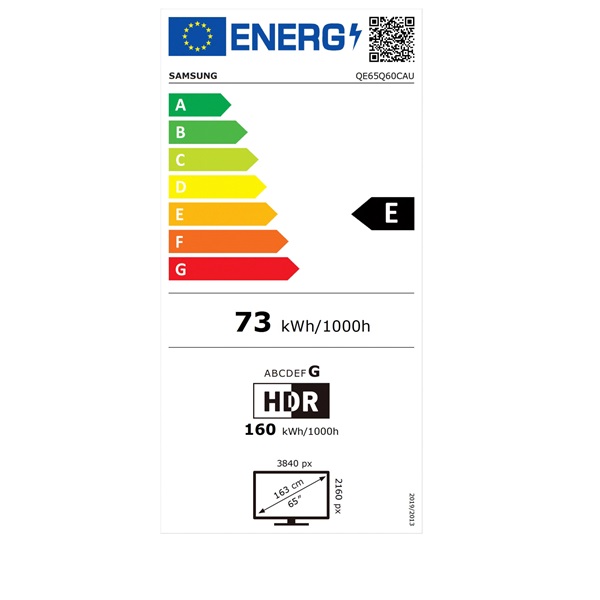 Samsung 65" QE65Q60CAUXXH 4K UHD Smart QLED TV