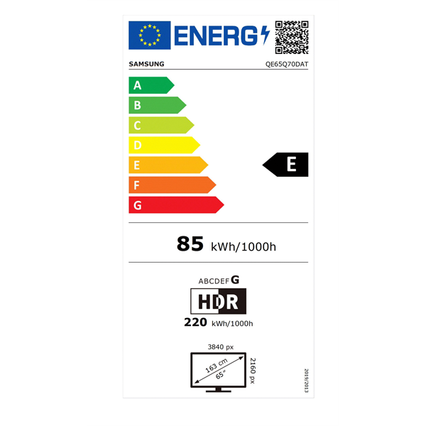 Samsung 65" QE65Q70DATXXH 4K UHD Smart QLED TV