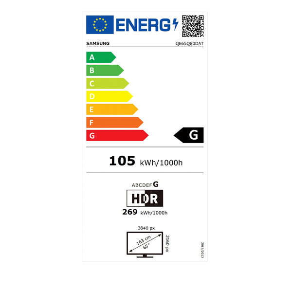 Samsung 65" QE65Q80DATXXH 4K UHD Smart QLED TV