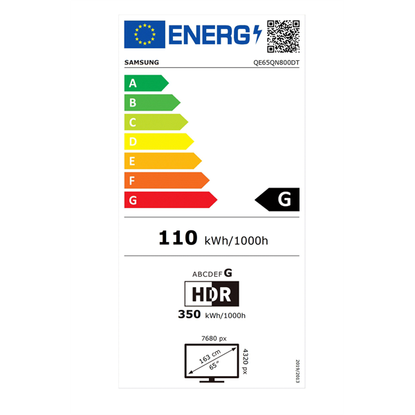 Samsung 65" QE65QN800DTXXH 8K UHD Smart NeoQLED TV