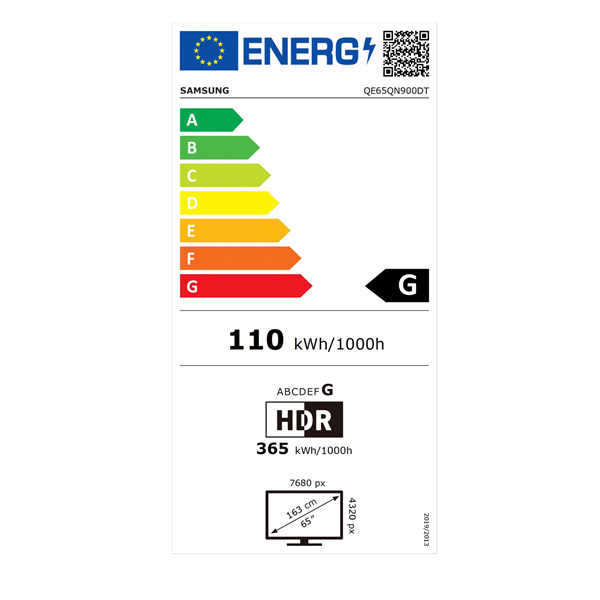 Samsung 65" QE65QN900DTXXH 8K UHD Smart NeoQLED TV