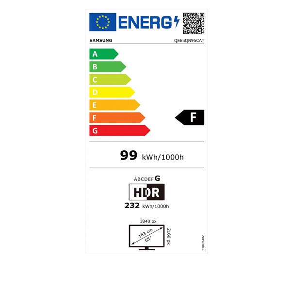 Samsung 65" QE65QN95CATXXH 4K UHD Smart Neo QLED TV