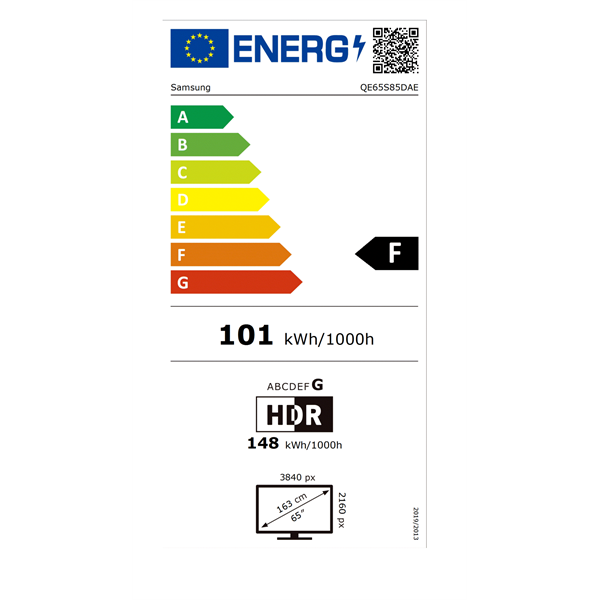 Samsung 65" QE65S85DAEXXH 4K UHD Smart OLED TV