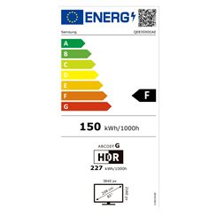 Samsung 83" QE83S90DAEXXH 4K UHD Smart AI OLED TV