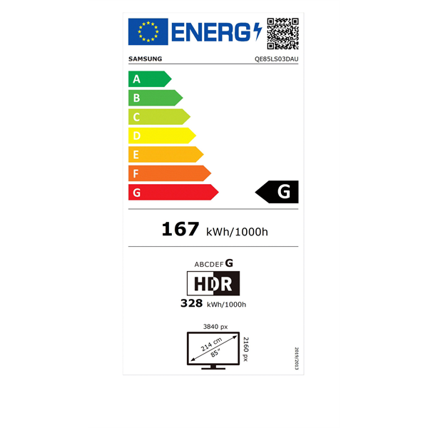 Samsung 85" QE85LS03DAUXXH 4K UHD Smart QLED TV