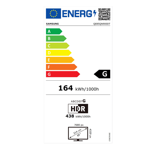 Samsung 85" QE85QN900DTXXH 8K UHD Smart NeoQLED TV