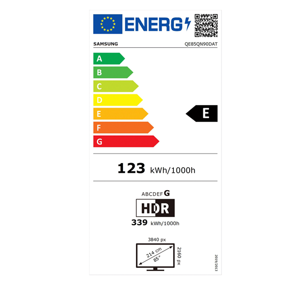 Samsung 85" QE85QN90DATXXH 4K UHD Smart NeoQLED TV