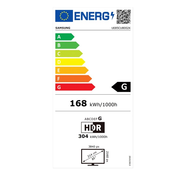 Samsung 85" UE85CU8002KXXH 4K UHD Smart LED TV