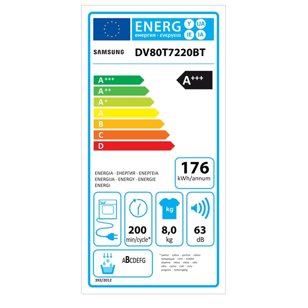 Samsung DV80T7220BT/S6 hőszivattyús szárítógép