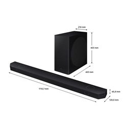 Samsung HW-Q800D/EN 5.1.2 csatornás hangprojektor vezeték nélküli mélynyomóval