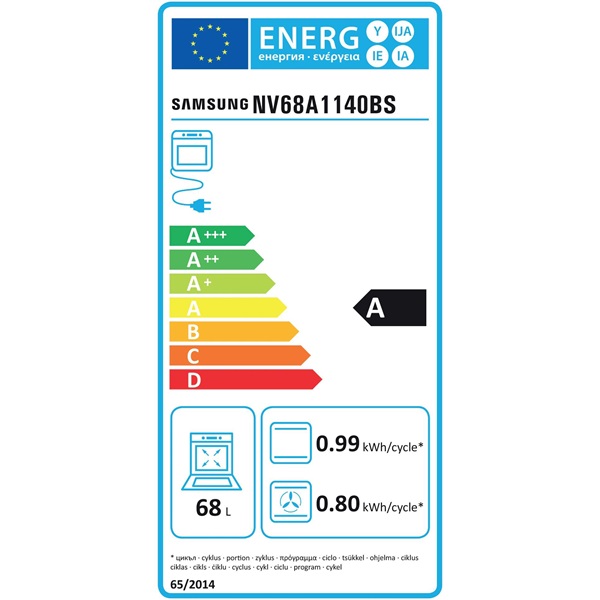 Samsung NV68A1140BS/OL inox beépíthető sütő