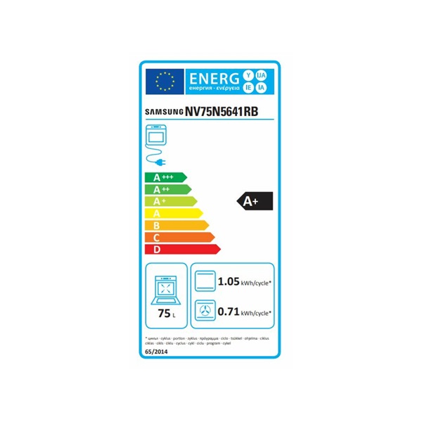 Samsung NV75N5641RB/EO fekete beépíthető sütő