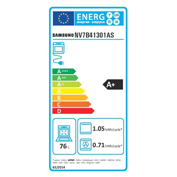 Samsung NV7B41301AS/U3 inox beépíthető sütő