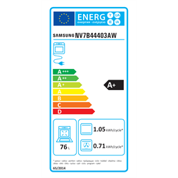 Samsung NV7B44403AW/U3 fehér beépíthető sütő