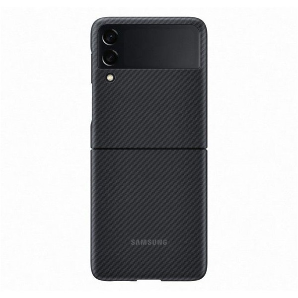 Samsung OSAM-EF-XF711SBEG Galaxy Z Flip 3 aramid stand fekete védőtok