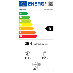 Samsung RB33B610EWW/EF alulfagyasztós hűtőszekrény