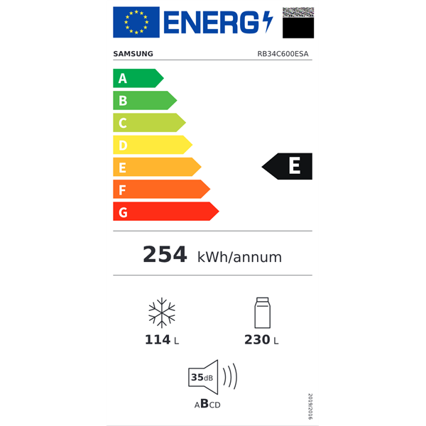 Samsung RB34C600ESA/EF ezüst alulfagyasztós hűtőszekrény