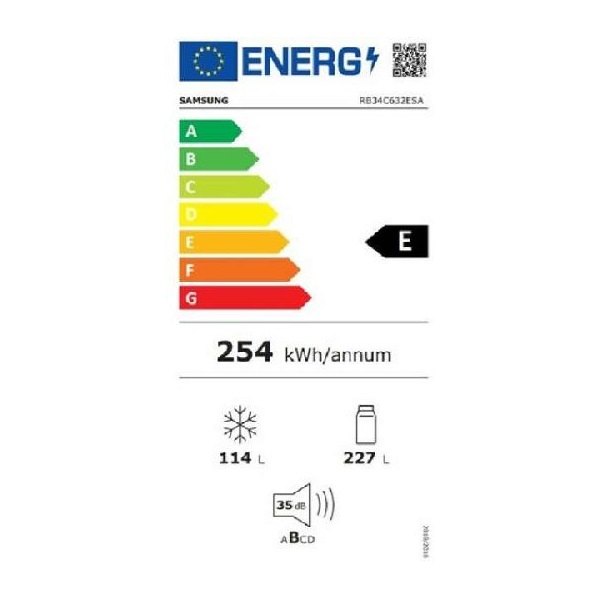 Samsung RB34C652ESA/EF alulfagyasztós hűtőszekrény