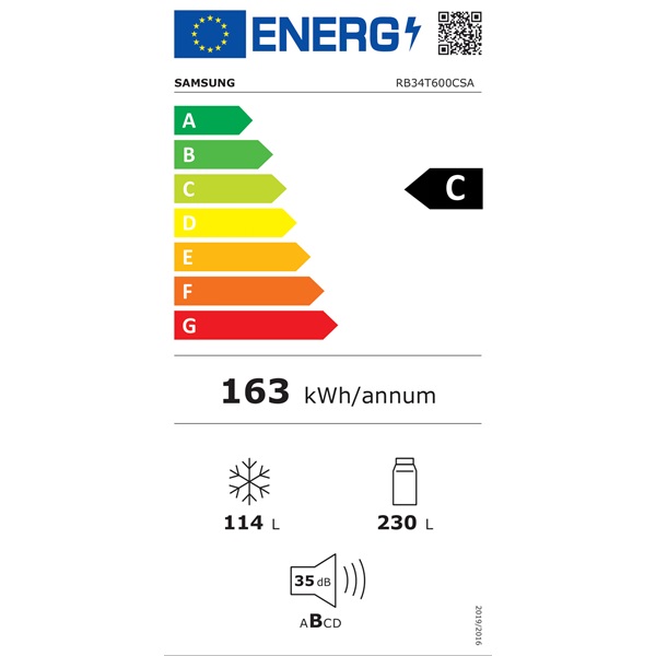 Samsung RB34T600CSA/EF alulfagyasztós hűtőszekrény