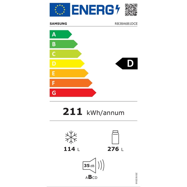 Samsung RB38A6B1DCE/EF krém bézs alulfagyasztós hűtőszekrény