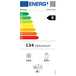 Samsung RB38T607BS9/EF alulfagyasztós hűtőszekrény