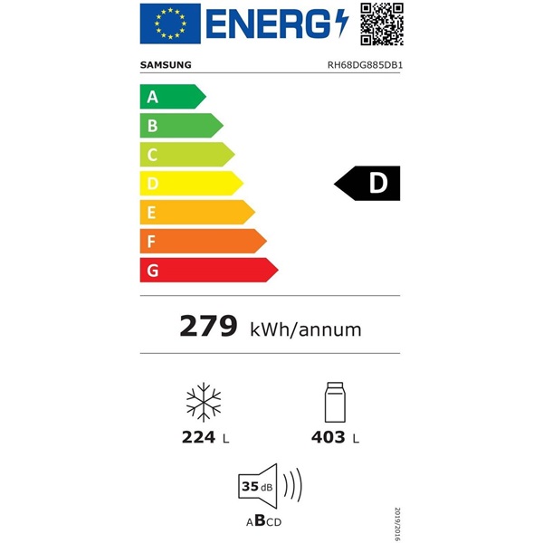 Samsung RH68DG885DB1EF Side-by-Side  hűtőszekrény