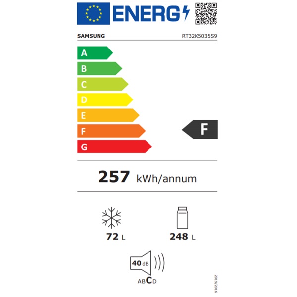 Samsung RT32K5035S9/EO felülfagyasztós hűtőszekrény