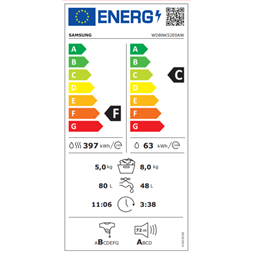 Samsung WD8NK52E0AW/LE elöltöltős mosó-szárítógép