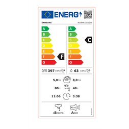 Samsung WD8NK52E0ZW/LE 8 kg elöltöltős mosó-szárítógép