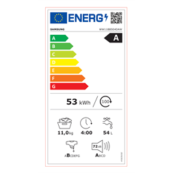 Samsung WW11BB504DAWS6 11 kg elöltöltős mosógép