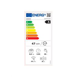 Samsung WW80T854ABH/S6 8 kg elöltöltős mosógép