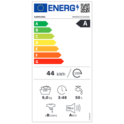 Samsung WW90CGC04DAELE 9 kg elöltöltős mosógép