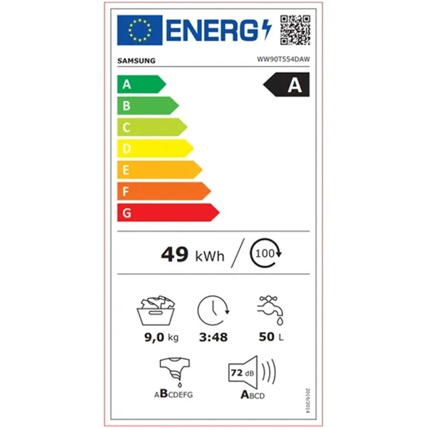 Samsung WW90DG6U25LBU4 fekete 9 kg elöltöltős mosógép