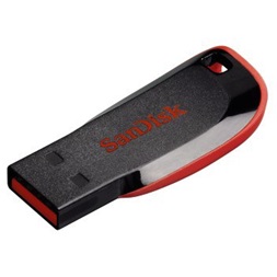 Sandisk 64GB USB2.0 Cruzer Blade Fekete-Piros (114925) Flash Drive