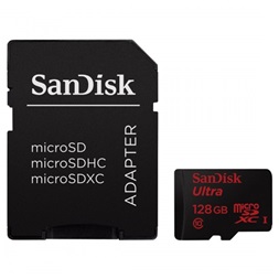 Sandisk 139733 128GB SD micro ( SDXC Class 10 UHS-I) Mobile Ultra memóriakártya adapterrel