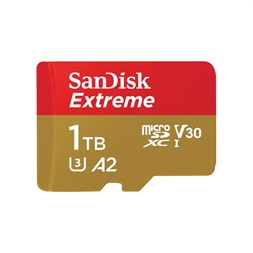 Sandisk 00121590 1TB SD micro Extreme (SDXC Class 10 UHS-I U3) memóriakártya