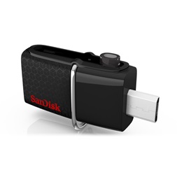 Sandisk 64GB USB3.0/Micro USB "Dual Drive" Fekete-Ezüst (173346) Flash Drive