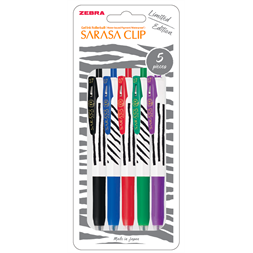 Sarasa Clip 0,7 Zebra Stripes 5pcs zselés toll