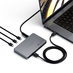 Satechi ST-T4SHM-EU Thunderbolt 4 szürke HUB