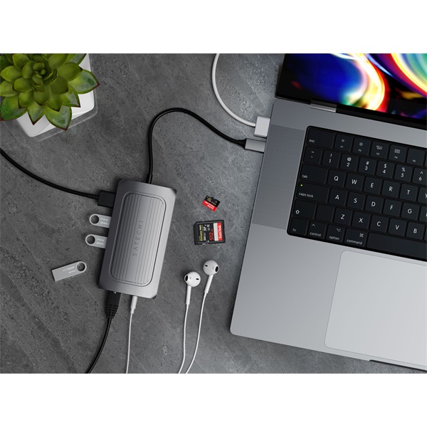 Satechi ST-U4MA3M USB 4 asztroszürke HUB