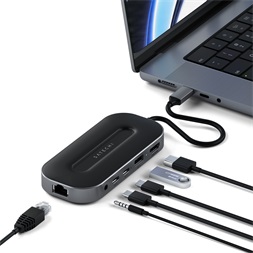 Satechi ST-U4MGEM USB 4 fekete HUB