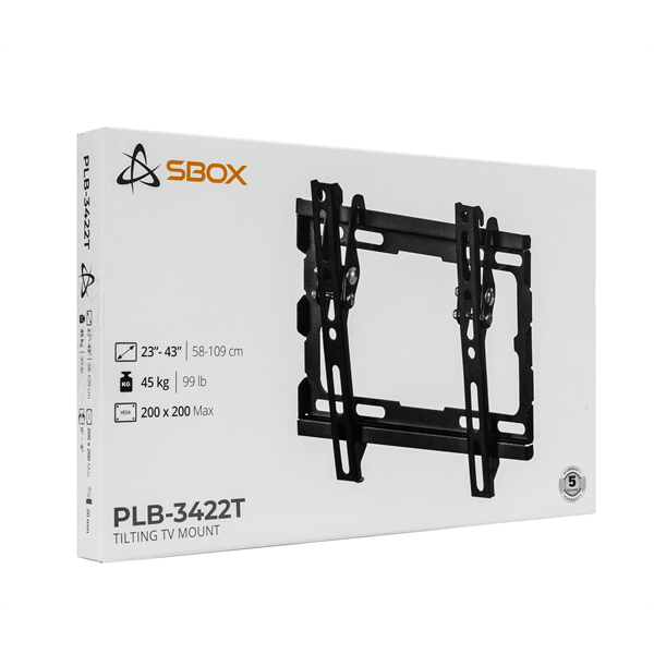 Sbox PLB-3422T-2 23"-43" dönthető fali TV konzol