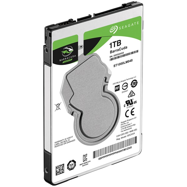 Seagate Barracuda 2,5" 1000GB belső SATA III 5400RPM 128MB notebook winchester