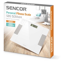 Sencor SBS 5051WH fehér fitnesz személymérleg