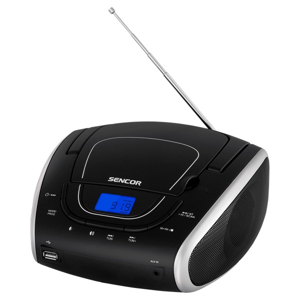 Sencor SPT 1600 BS CD/USB/Mp3 fekete-ezüst Boombox