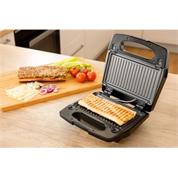 Sencor SSM 9410SS 3in1 inox-fekete gorfi - grill/panini - szendvicssütő