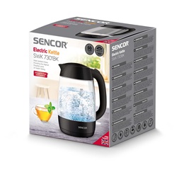 Sencor SWK 7301BK 1,7l üveg fekete vízforraló