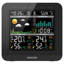 Sencor SWS 5800 meteorológia állomás vezeték nélküli szenzorral