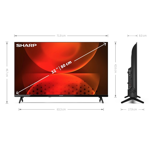 Sharp 32" 32FH2EA HD Ready Android Smart LED TV