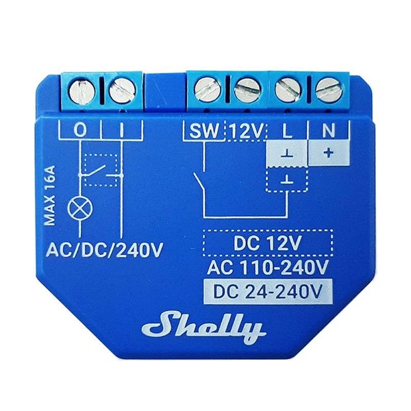 Shelly PLUS 1 - 1 csatornás WiFi-s okos relé